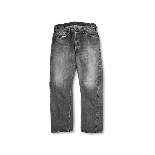 0105BKHW Wide Black Selvedge Denim Dartford-FULLCOUNT-フルカウント-BLK-13.7Oz-ブラックデニム