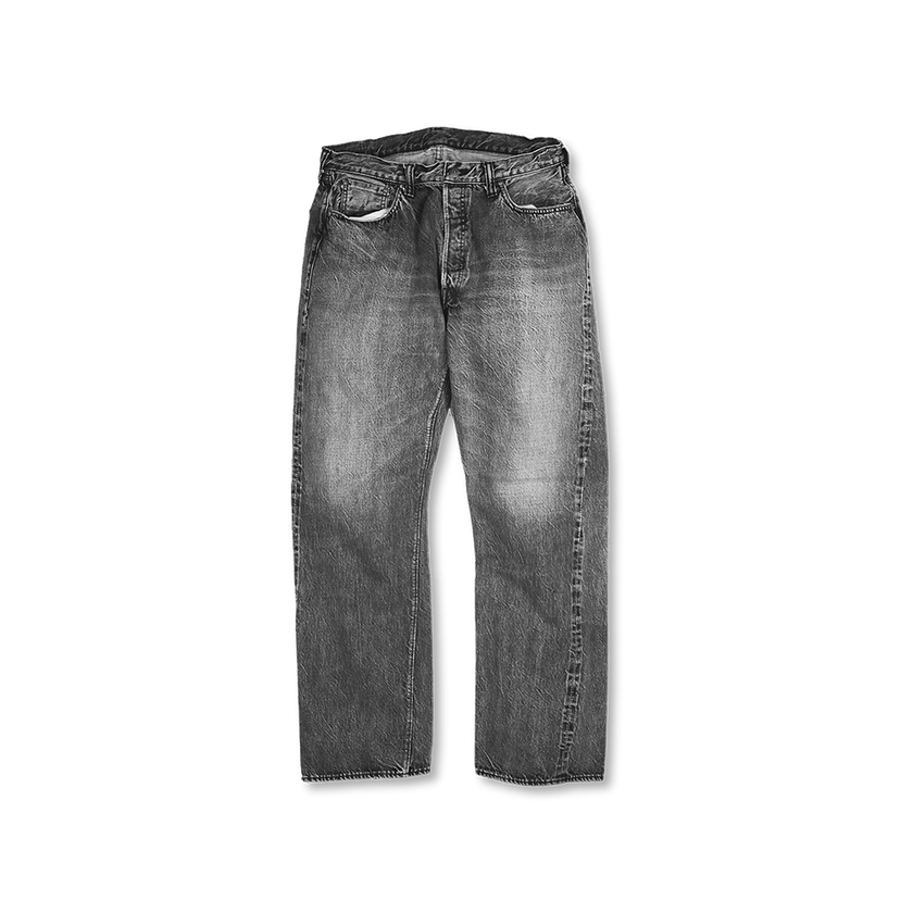 0105BKHW Wide Black Selvedge Denim Dartford-FULLCOUNT-フルカウント-BLK-13.7Oz-ブラックデニム
