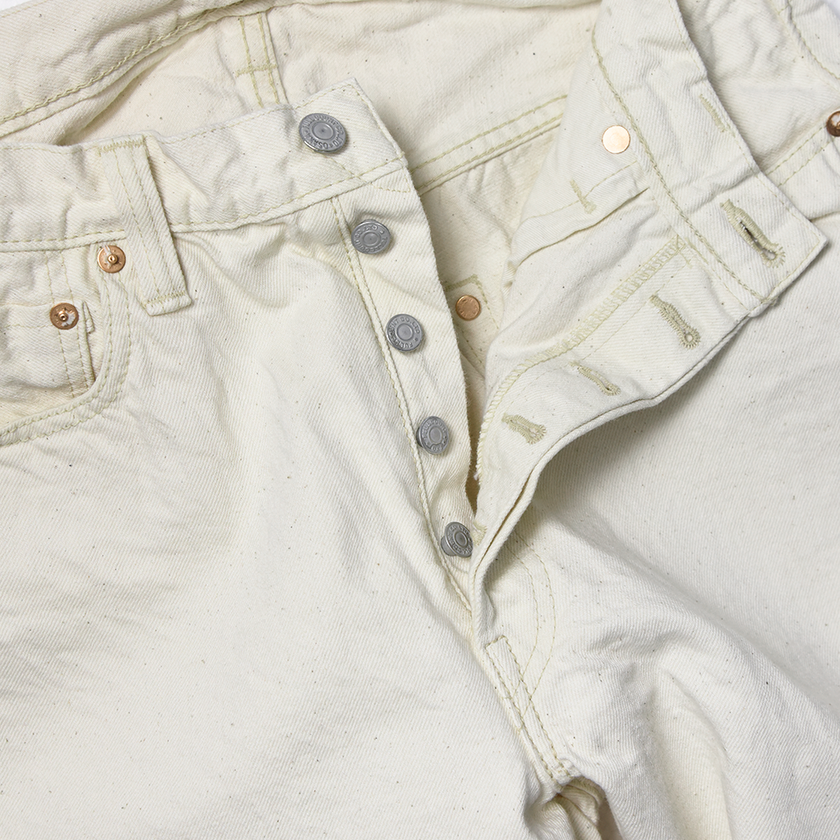 0105EC Wide Ecru Selvedge Denim【一部予約商品】