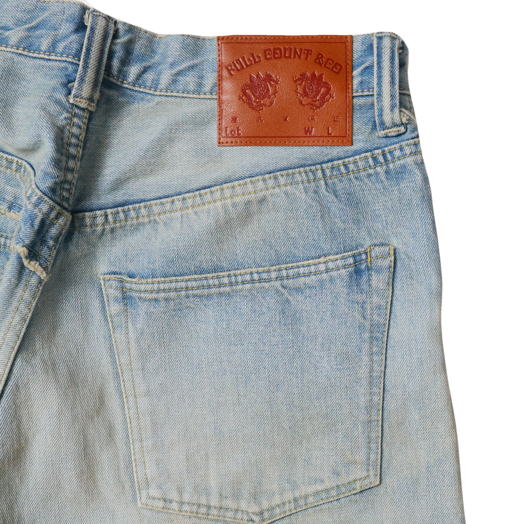 【2025SS】G14FC102 Switching Denim Wide Bermuda Pants (KAMIYA Collaboration)