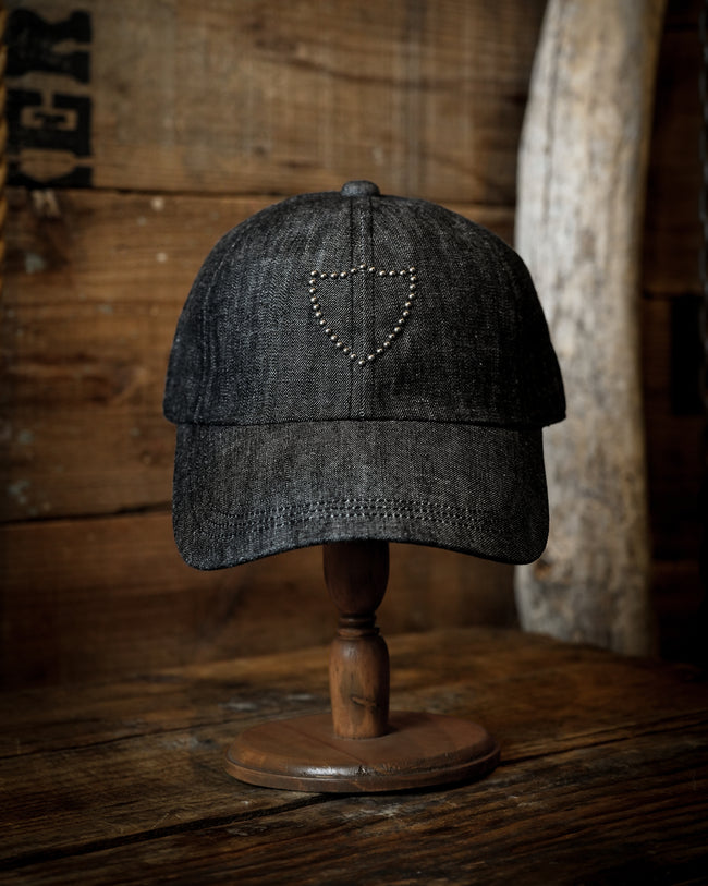 【26AW】6209HTC Black DenimCap On Studs by Zip Stevenson HTC