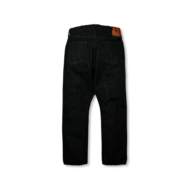1101BKSS Straight Black Selvedge Denim(Super Smooth)