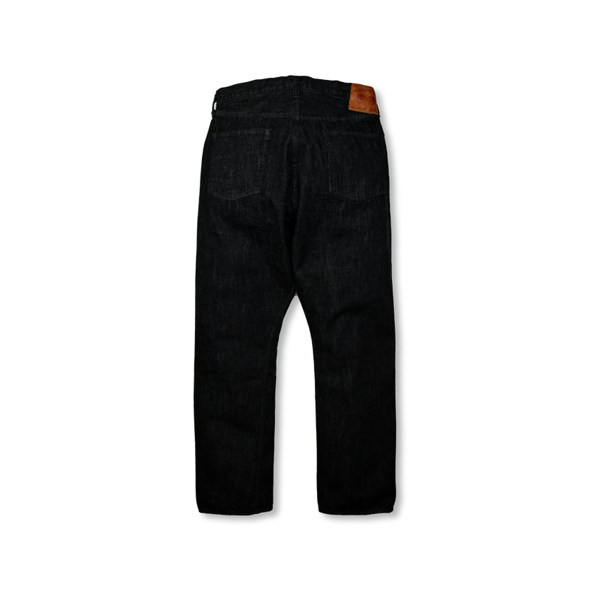 1101BKSS Straight Black Selvedge Denim(Super Smooth)