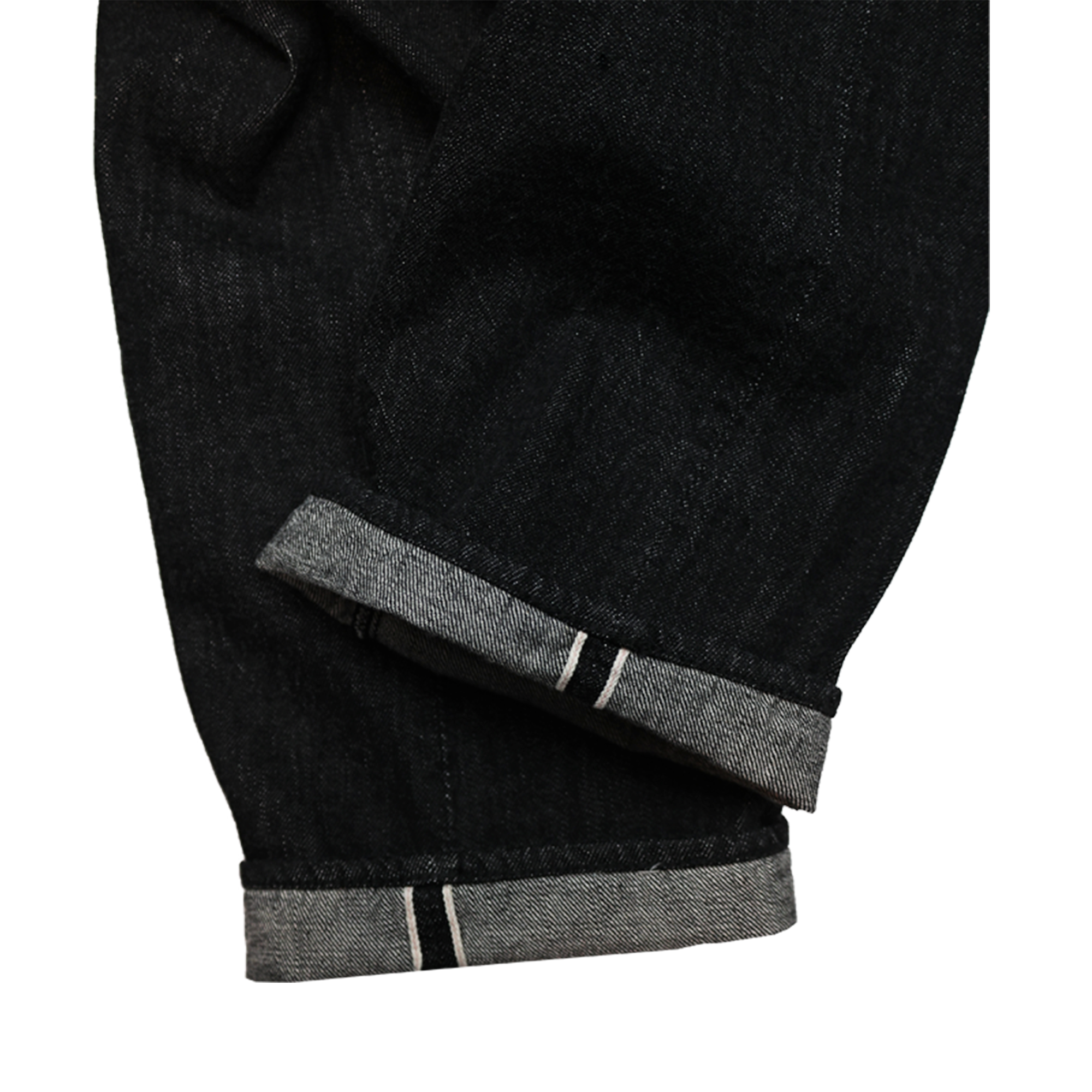 1101BKSS Straight Black Selvedge Denim(Super Smooth)