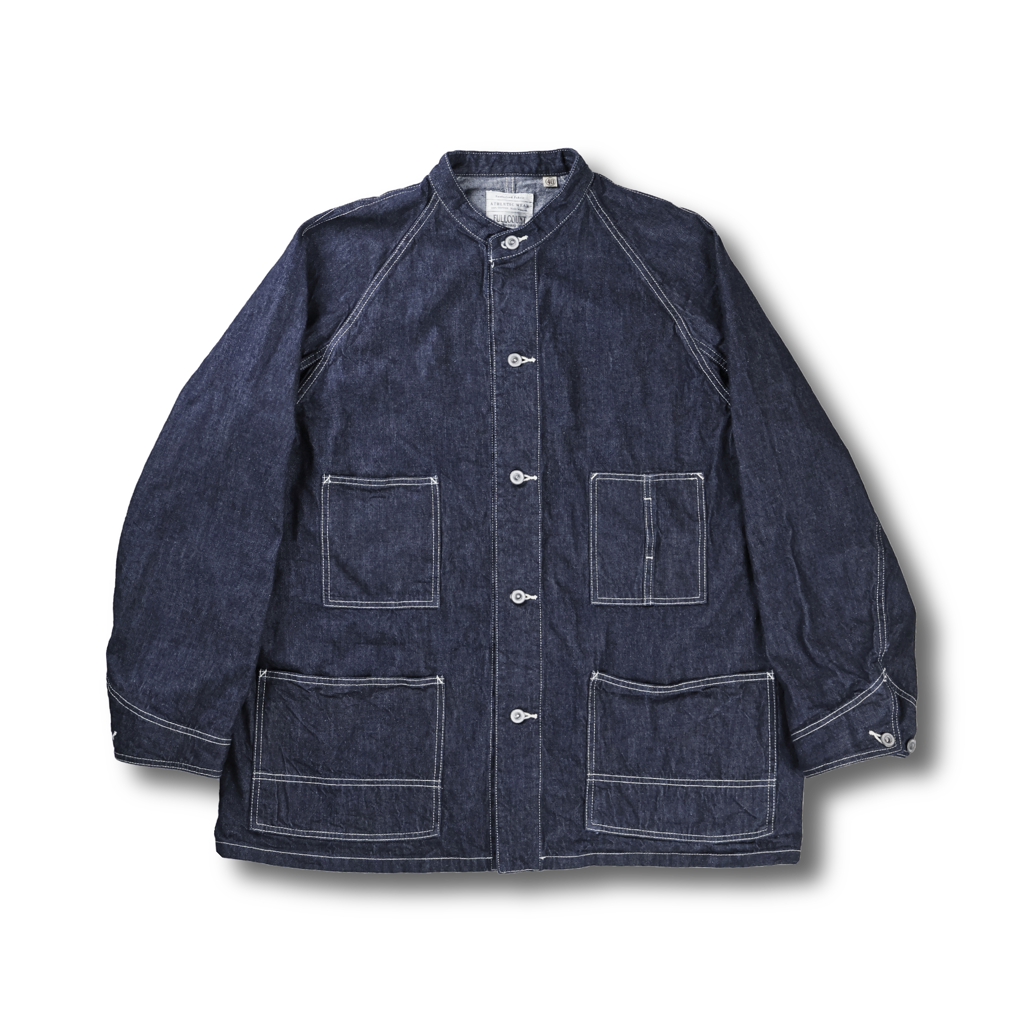 【2027SS】2063-2　Denim Stand Collar Chore Jacket