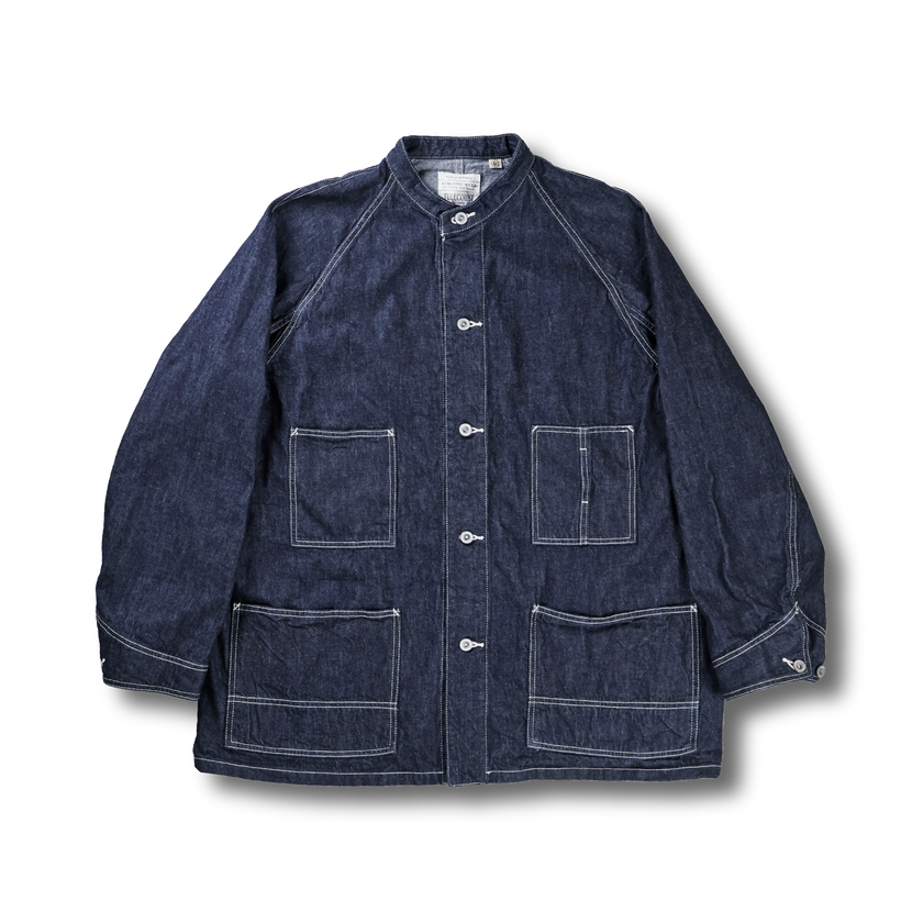 【2027SS】2063-2　Denim Stand Collar Chore Jacket