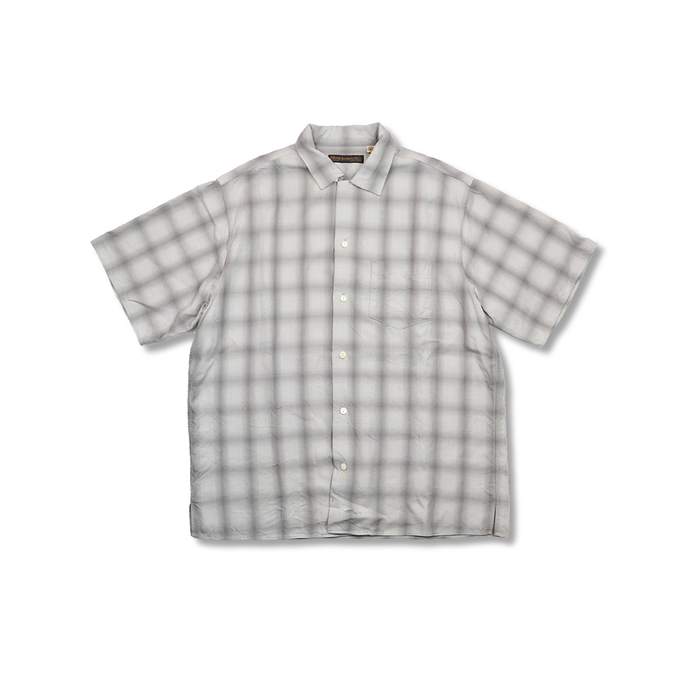 【2026SS】4100-4 Ombre Check Open Collar S/S Shirt