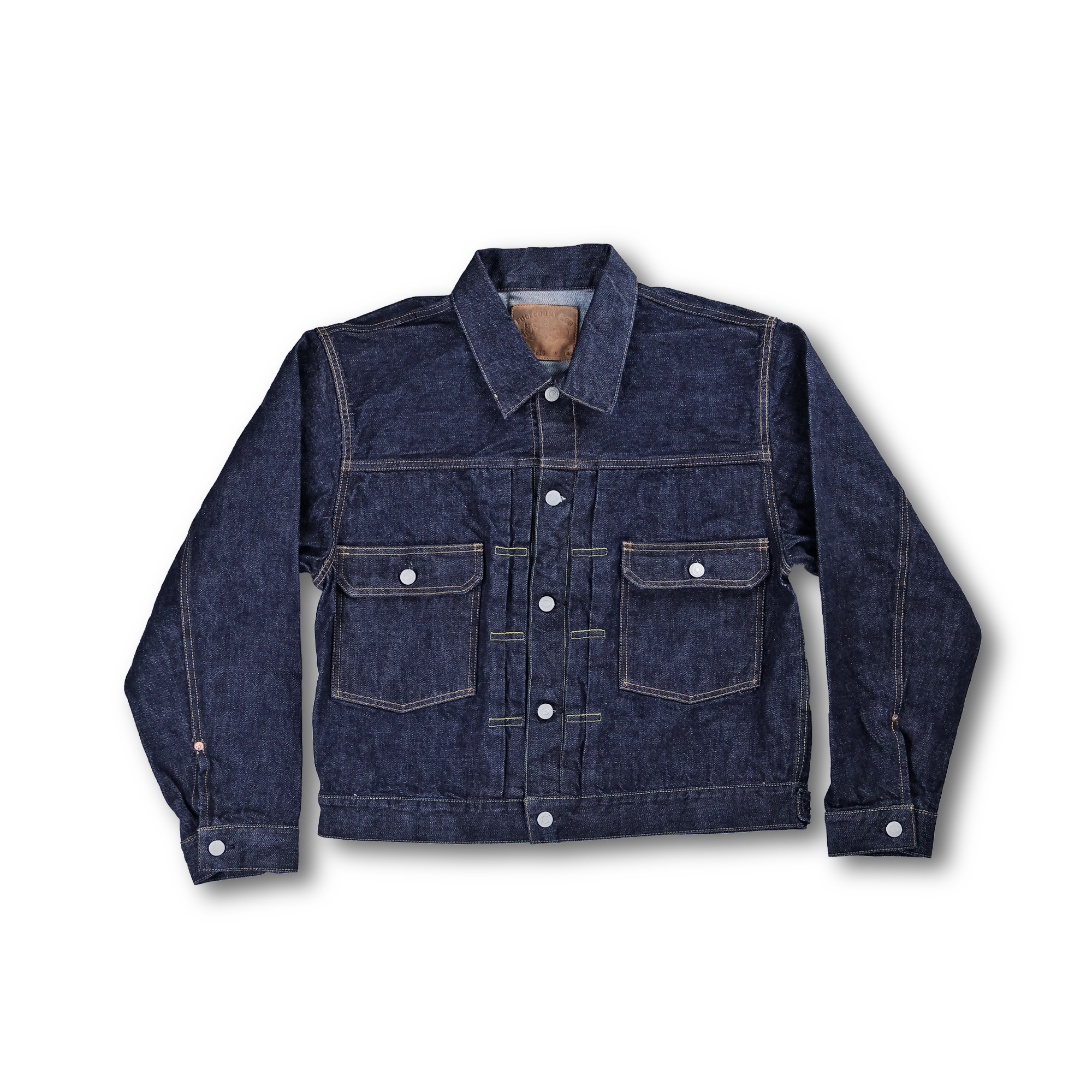 2102BIG Type 2 Denim Jacket Blue in Green別注
