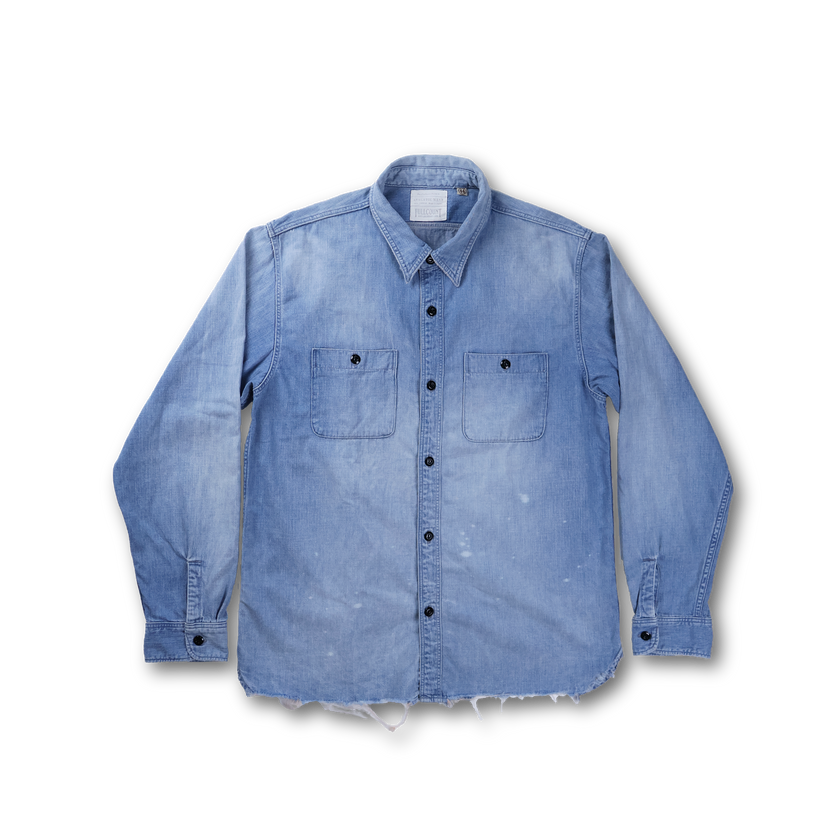 【2027SS】4890VE-27 Denim Work Shirt(Vintage Effect)