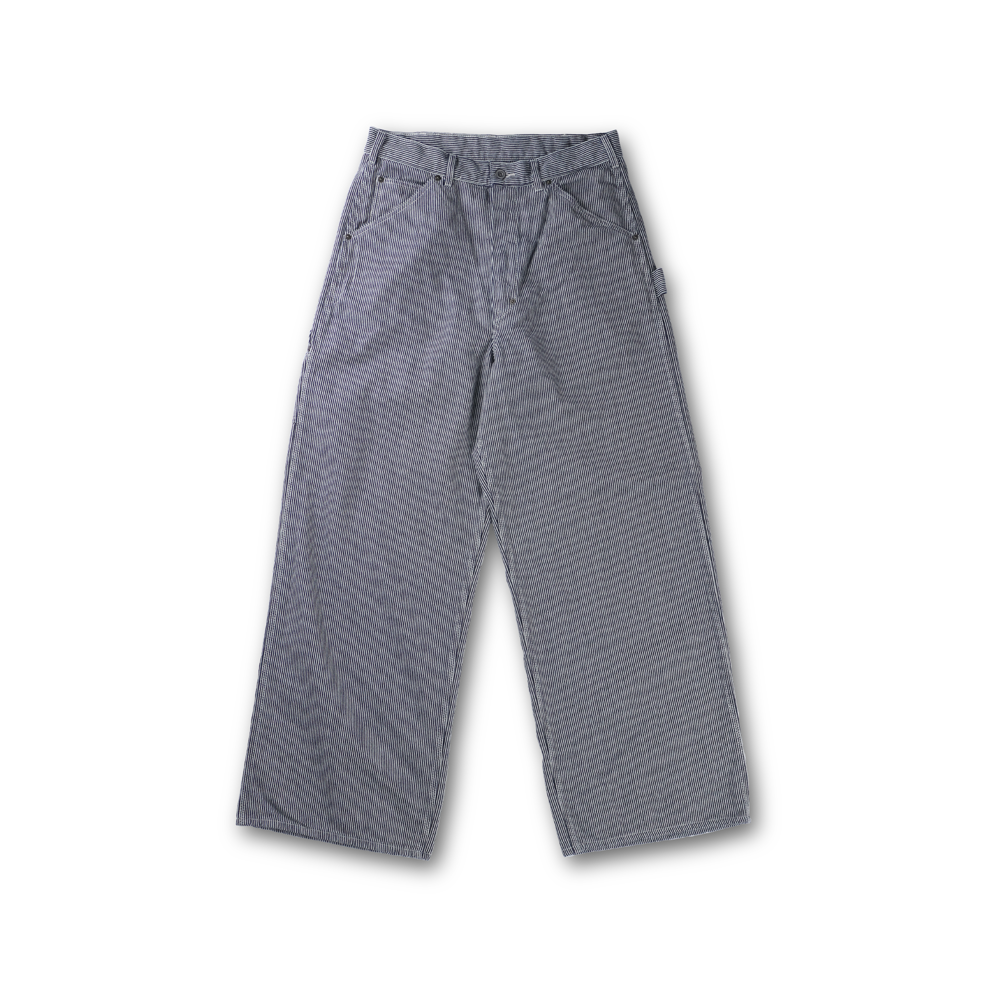 【2027SS】1156-1Indigo Bold Hickory Wide Pants