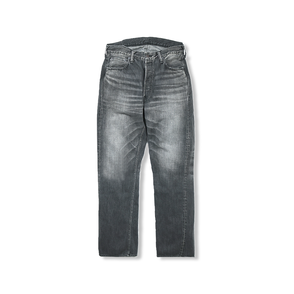 1101BKSSHW Straight Black Selvedge Denim Dartford(Super Smooth)