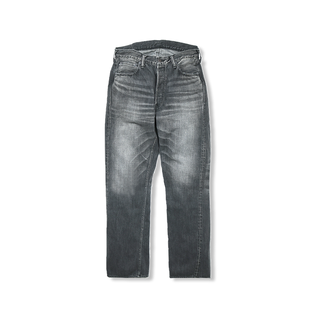 1101BKSSHW Straight Black Selvedge Denim Dartford(Super Smooth)