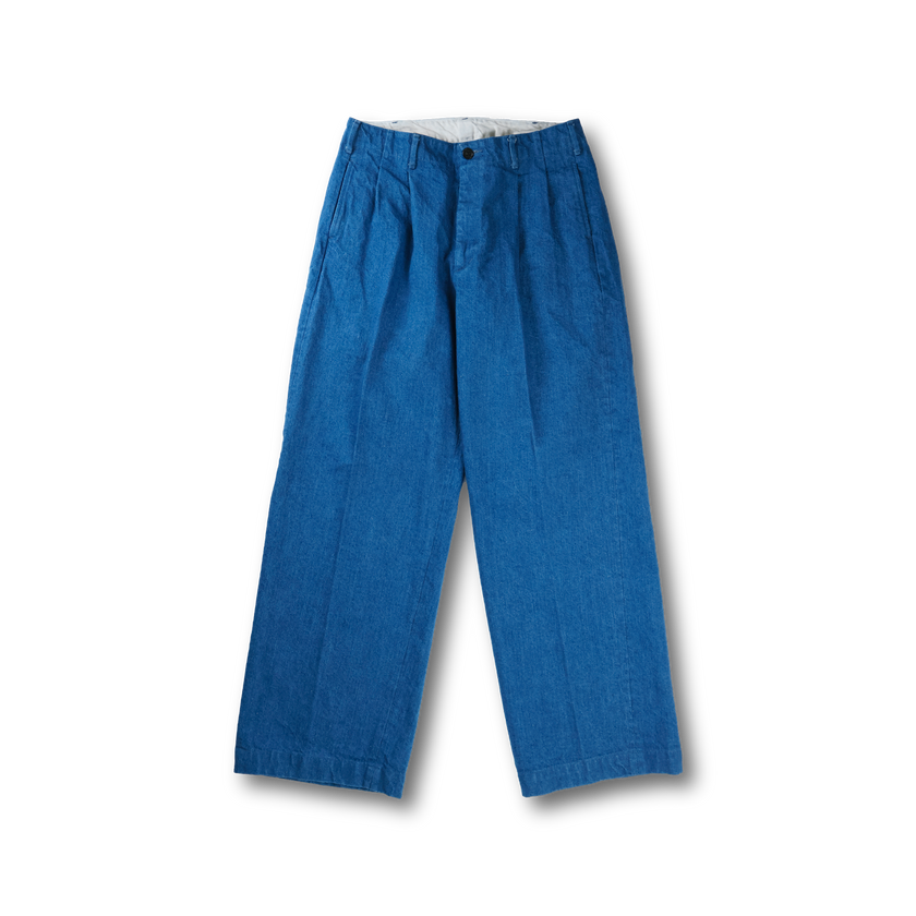 【2027SS】1154-1　Denim Wide Tuck Trousers