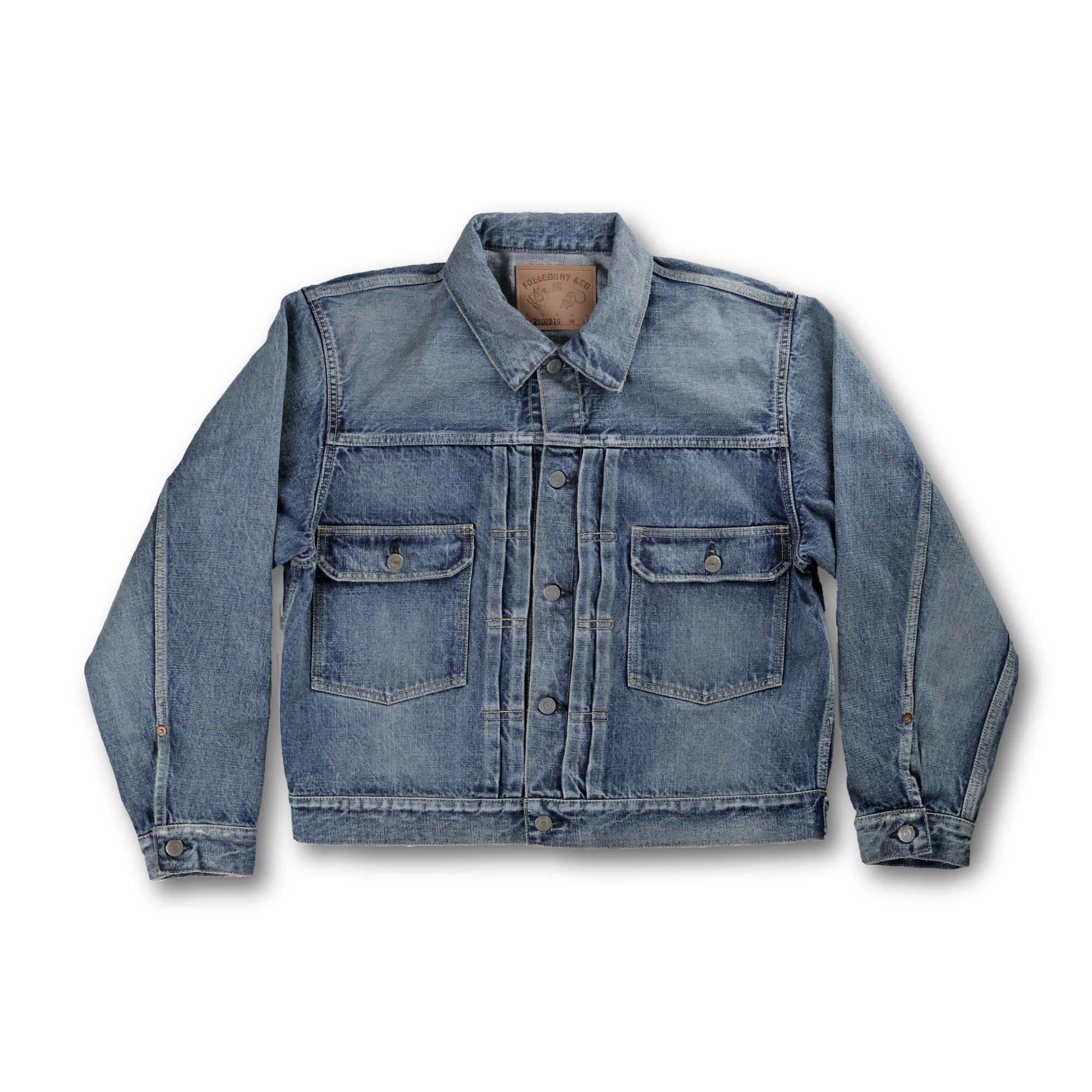 2102HWBIG Type 2 Denim Jacket Blue in Green別注