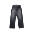 0105BKHW-SP Wide Black Denim Dartford Splatter