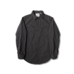 4091L 20’s Black Cotton/Linen Farmers Shirt