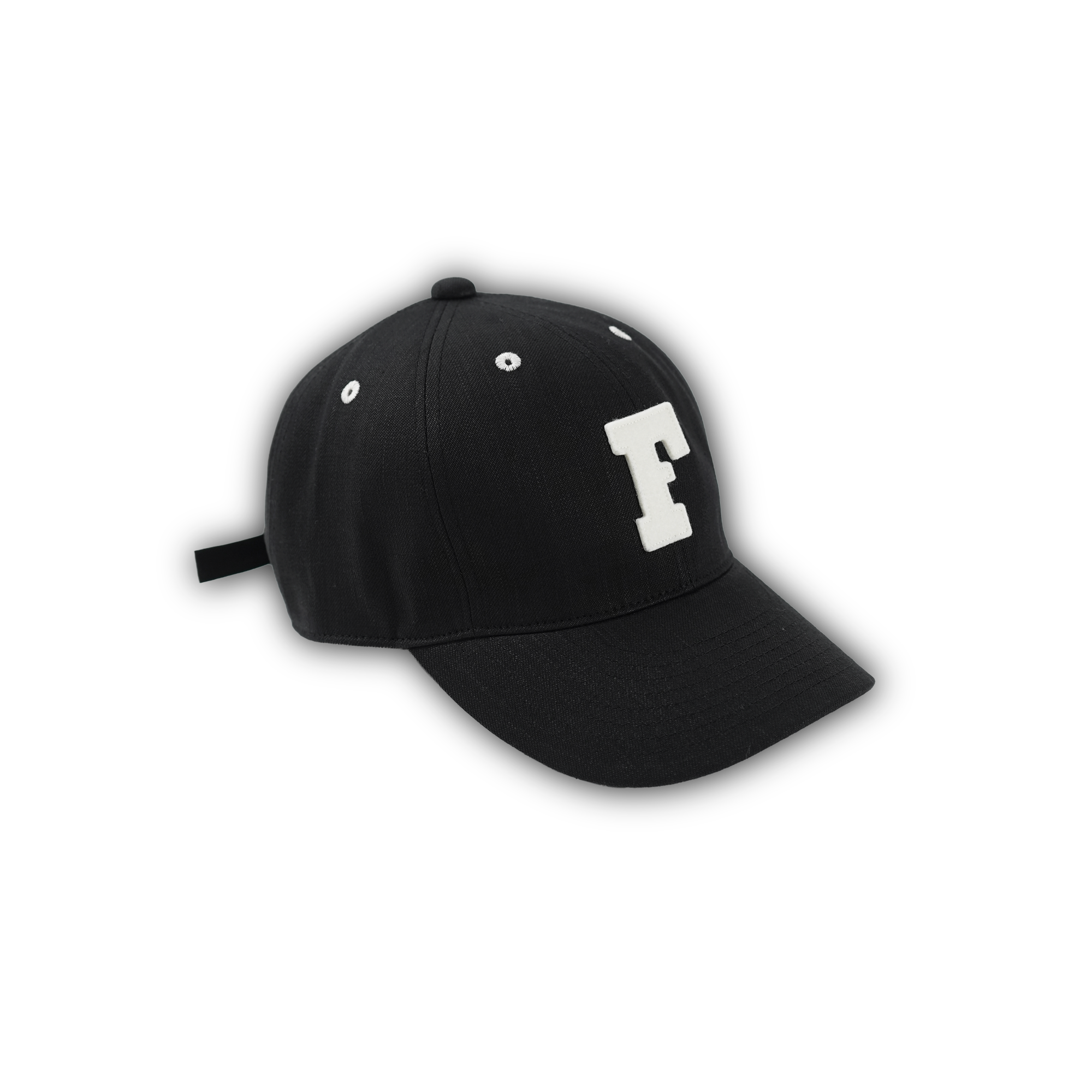 6843-26 6Panel Black Black Denim Baseball  F  Cap (直営店限定)