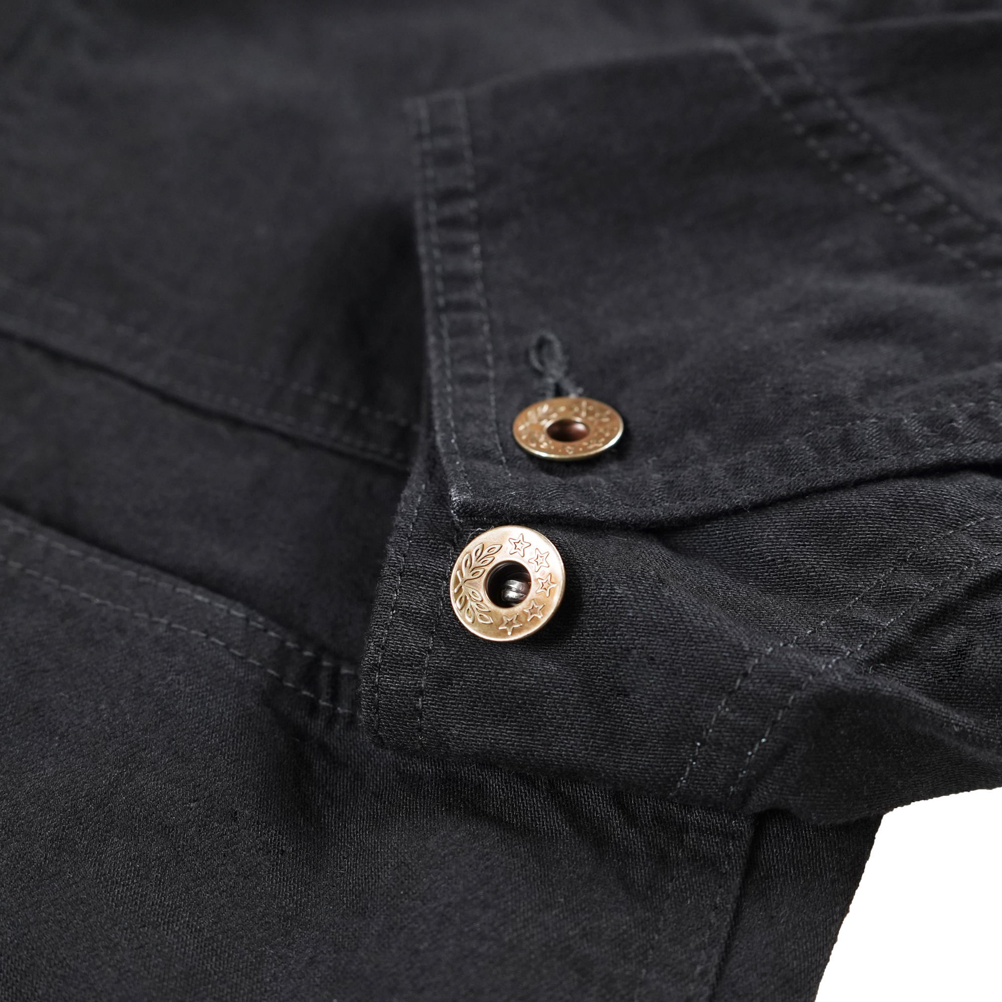2015BKBK Black Black Denim Chore Jacket