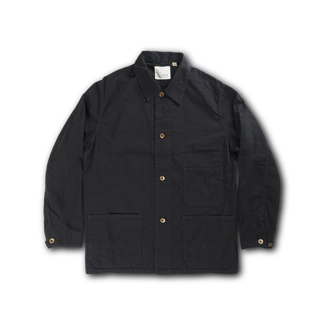 2015BKBK Black Black Denim Chore Jacket