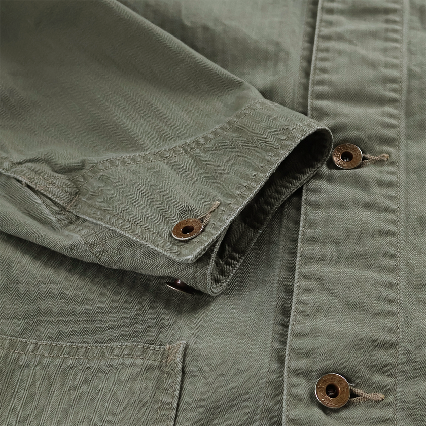 【2027SS】2015-18 Vat Dye Herringbone Chore Jacket