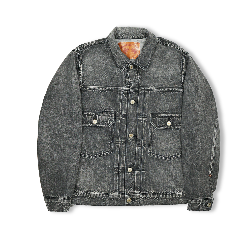 2102BKHW　ブラック　デニムジャケット-FULLCOUNT-フルカウント-13.7Oz