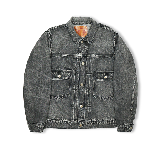 2102BKHW　ブラック　デニムジャケット-FULLCOUNT-フルカウント-13.7Oz