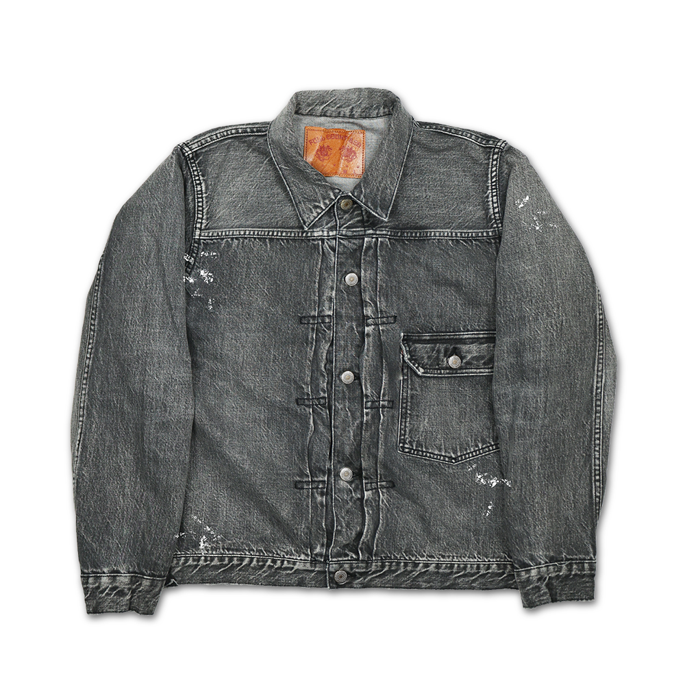 2107BKHW-SP　デニムジャケット　ブラック-FULLCOUNT-13.7Oz-BlackDenim-ブラックデニム