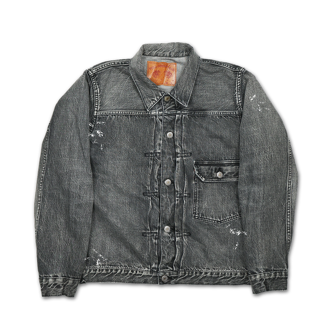 2107BKHW-SP　デニムジャケット　ブラック-FULLCOUNT-13.7Oz-BlackDenim-ブラックデニム