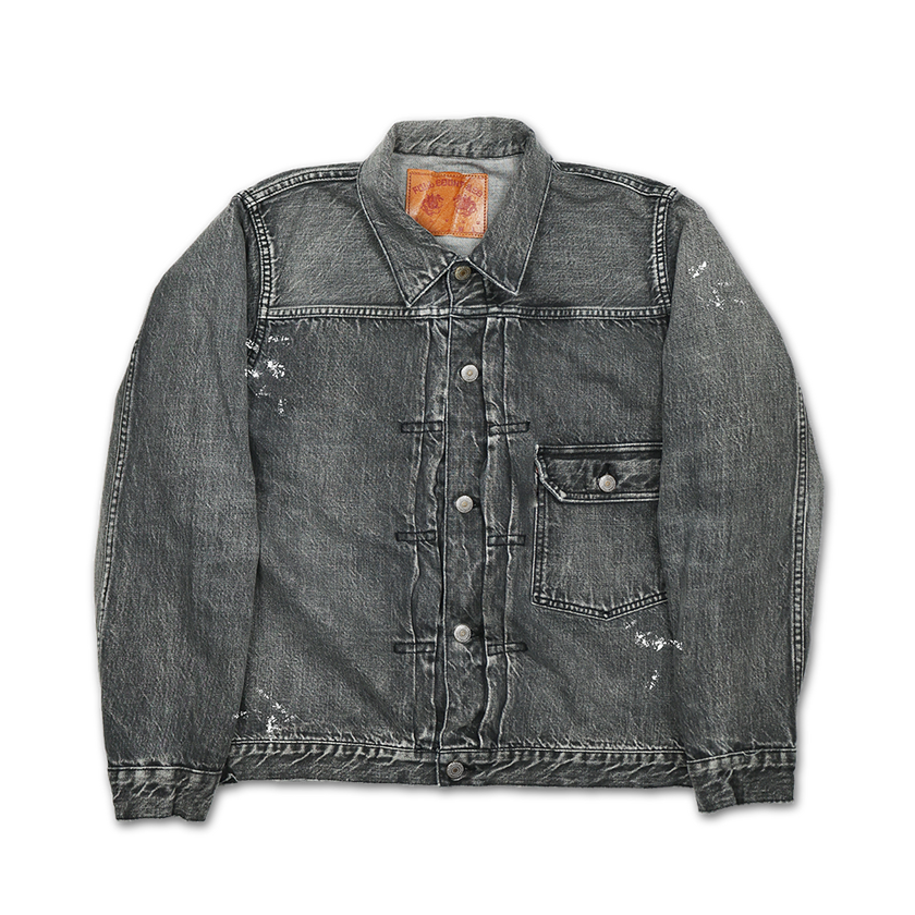 2107BKHW-SP　デニムジャケット　ブラック-FULLCOUNT-13.7Oz-BlackDenim-ブラックデニム