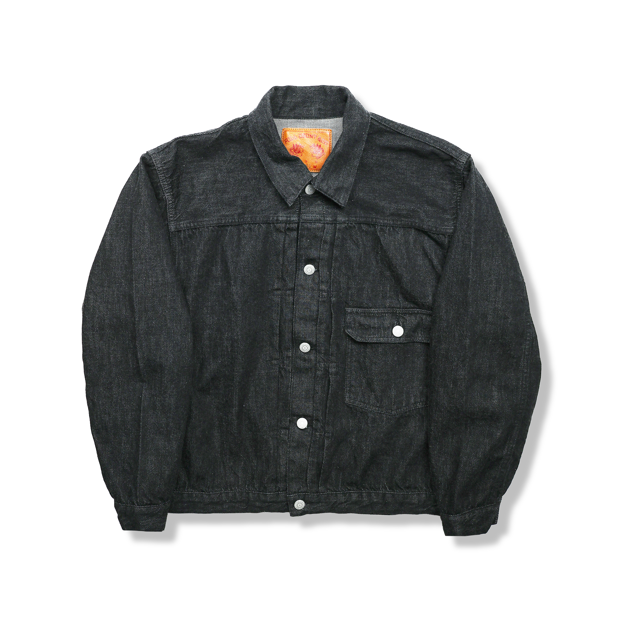 FULLCOUNT 2107BKSS Type 1 Black Denim Jacket セルビッチ 日本製 Zimbabwe Cotton