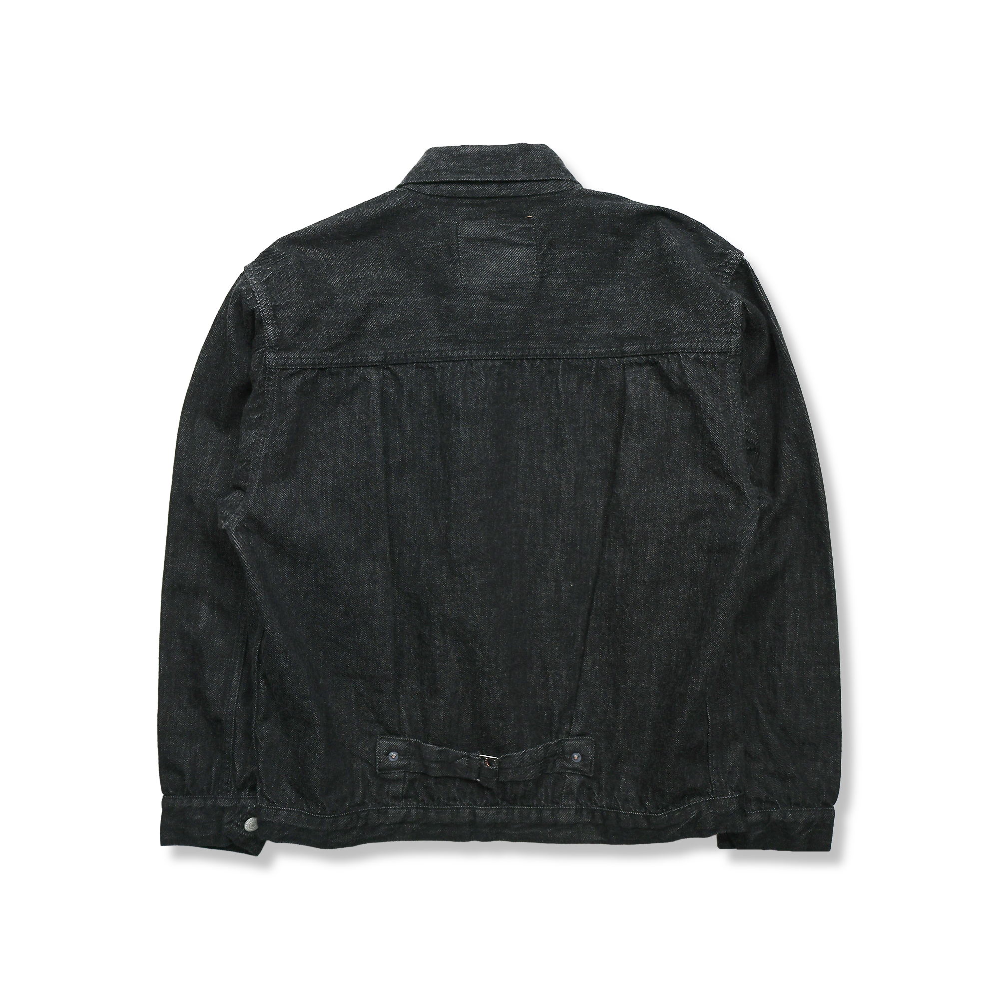 2107BKSS Type 1 Black Denim Jacket (Super Smooth)