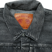 2107BKSSHW Type 1 Black Denim Jacket Dartford (Super Smooth)