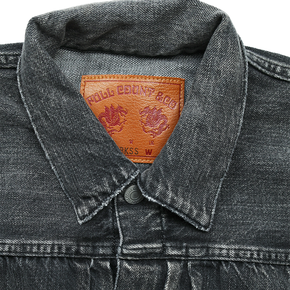 2107BKSSHW Type 1 Black Denim Jacket Dartford (Super Smooth)