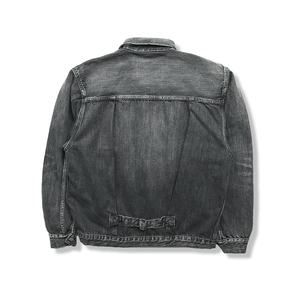 2107BKSSHW Type 1 Black Denim Jacket Dartford (Super Smooth)