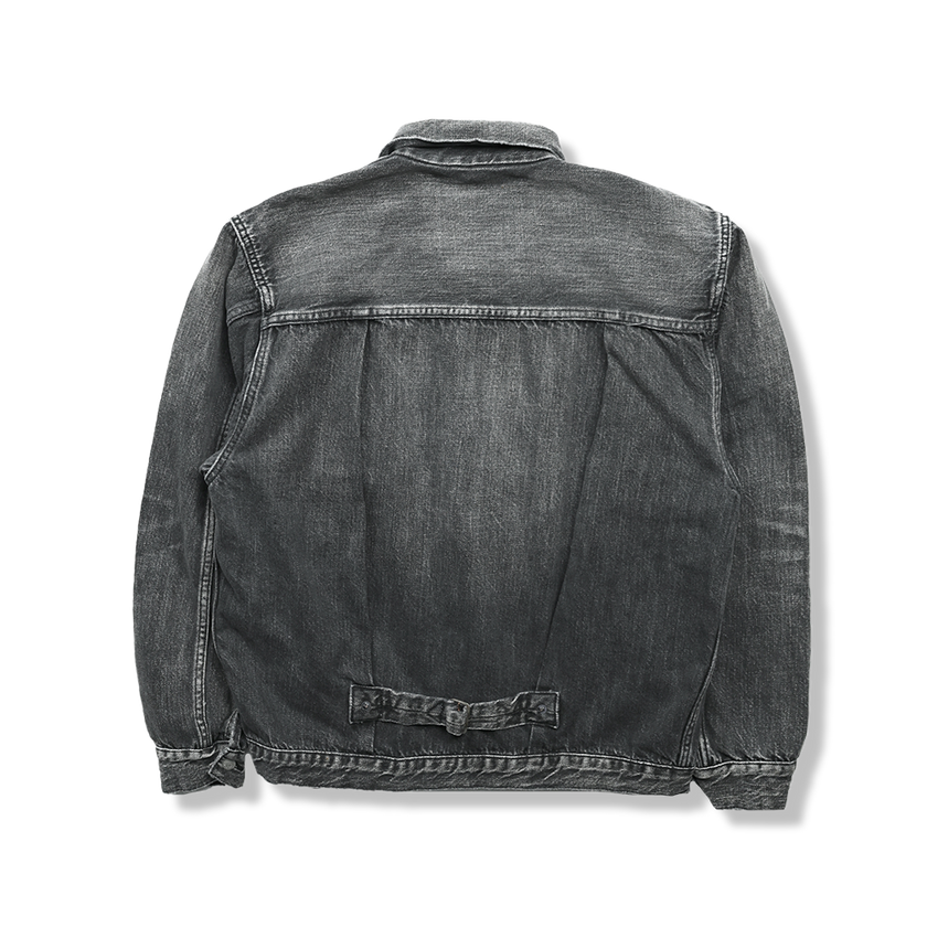 2107BKSSHW Type 1 Black Denim Jacket Dartford (Super Smooth)