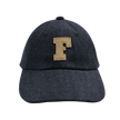 【2026SS】6843L 6Panel Low-Crown Denim Baseball ’F’ Cap