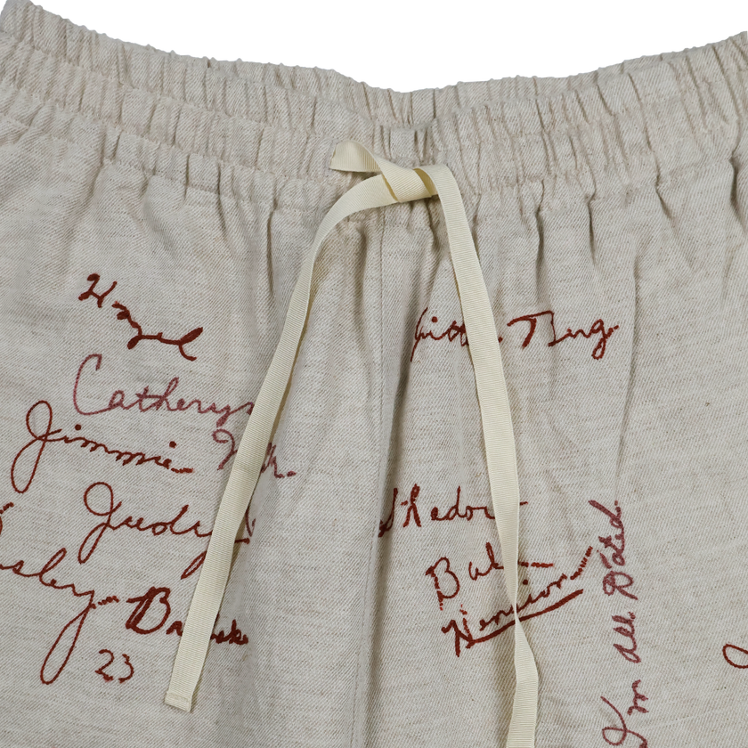 【2026SS】1143-1 Embroidery Signature Resort Shorts