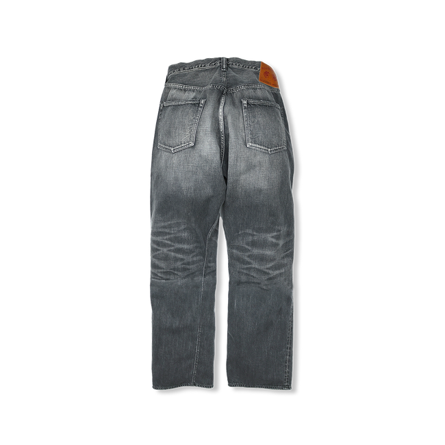 0105BKSSHW Wide Black Selvedge Denim Dartford(Super Smooth)