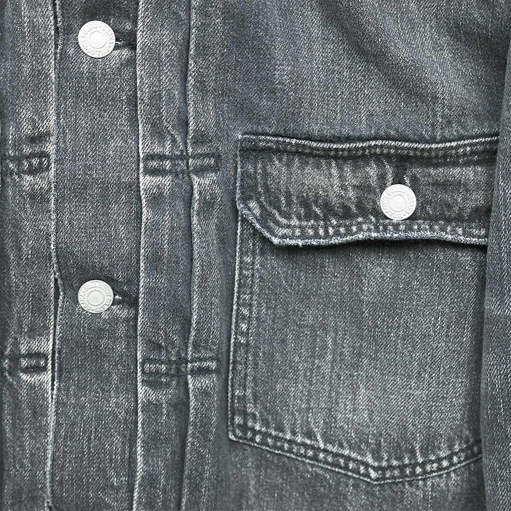 2102BKSSHW Type 2 Black Denim Jacket Dartford (Super Smooth)