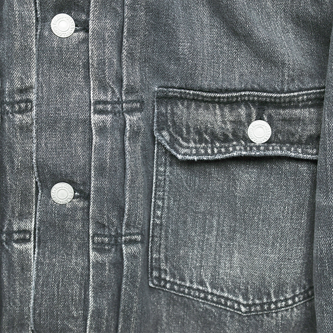 2102BKSSHW Type 2 Black Denim Jacket Dartford (Super Smooth)