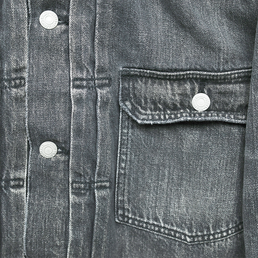 2102BKSSHW Type 2 Black Denim Jacket Dartford (Super Smooth)