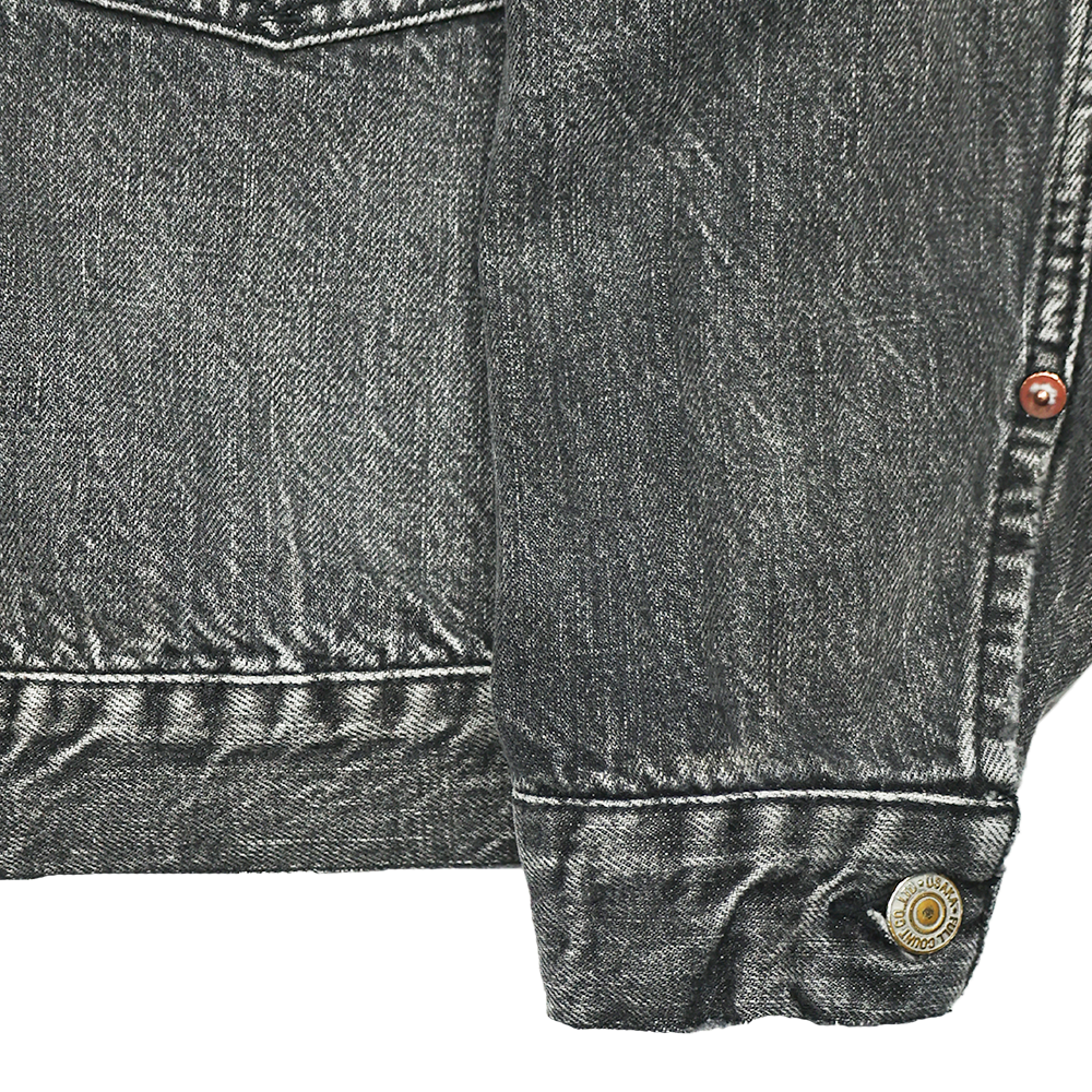 2102BKHW Type 2 Black Denim Jacket Dartford