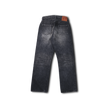 0105BKHW-SP Wide Black Denim Dartford Splatter