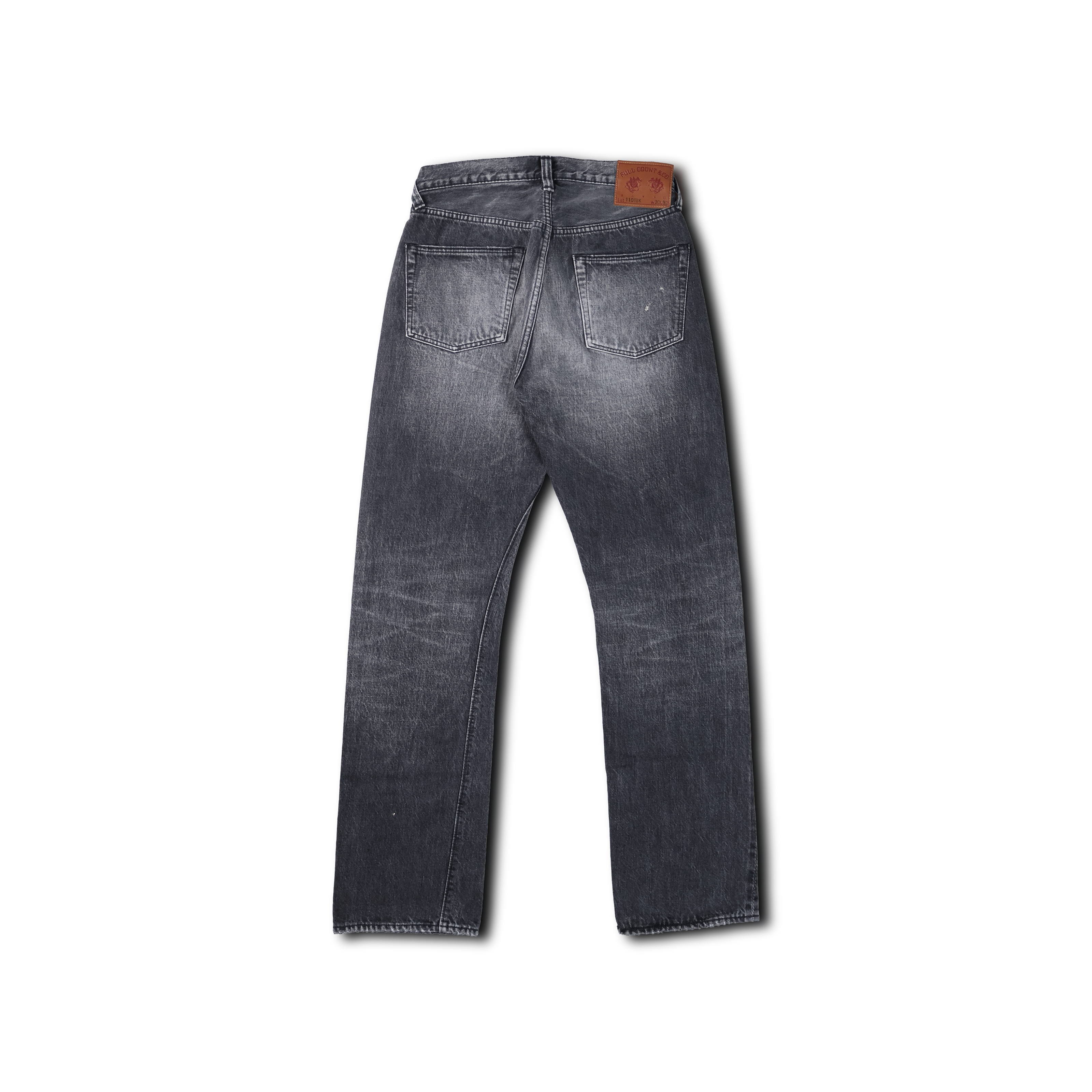 1101BKHW-SP Straight Black Denim Dartford Splatter