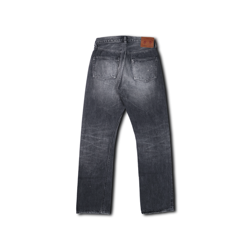 1101BKHW-SP Straight Black Denim Dartford Splatter
