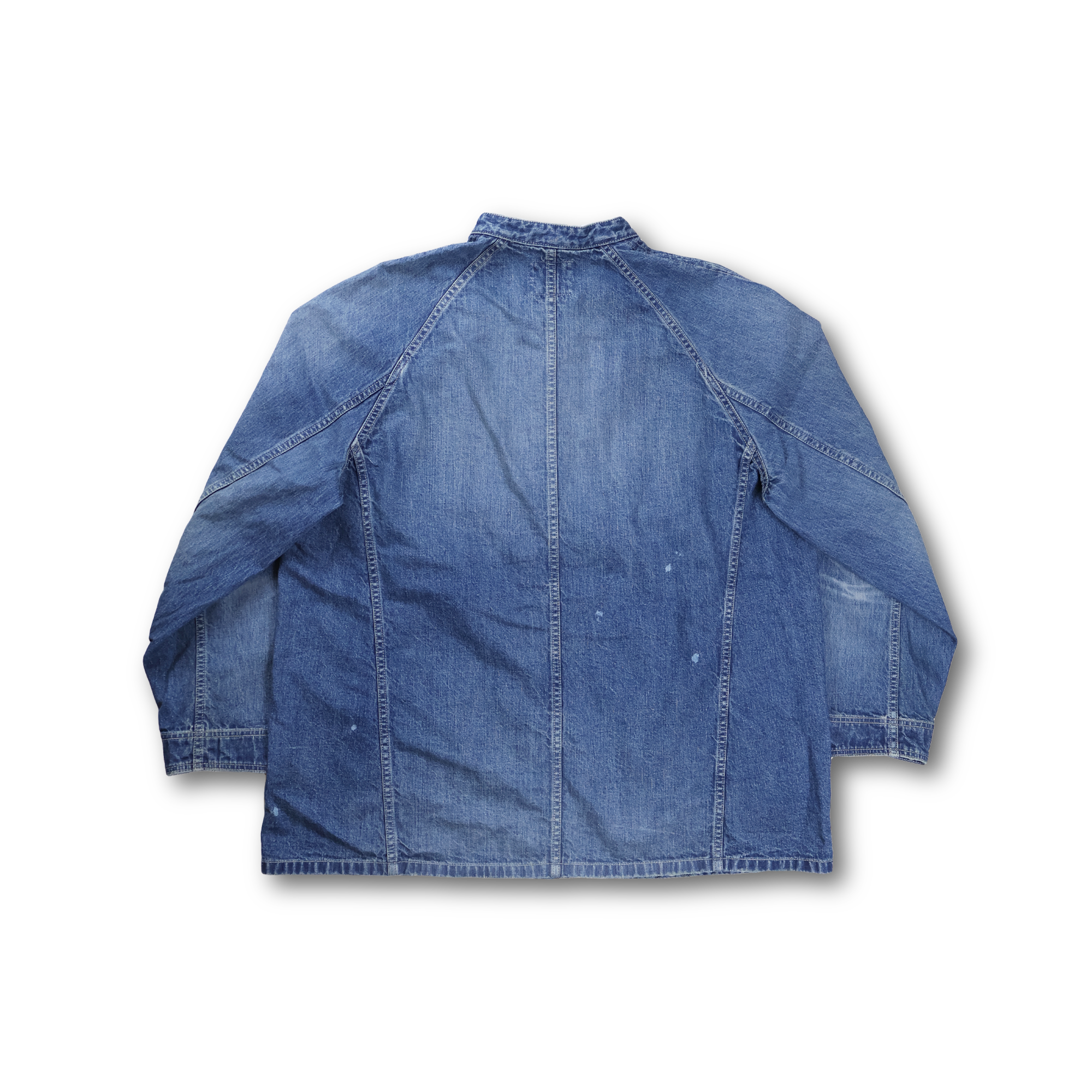 【2027SS】2063HW-2　Denim Stand Collar Chore Jacket H.W.