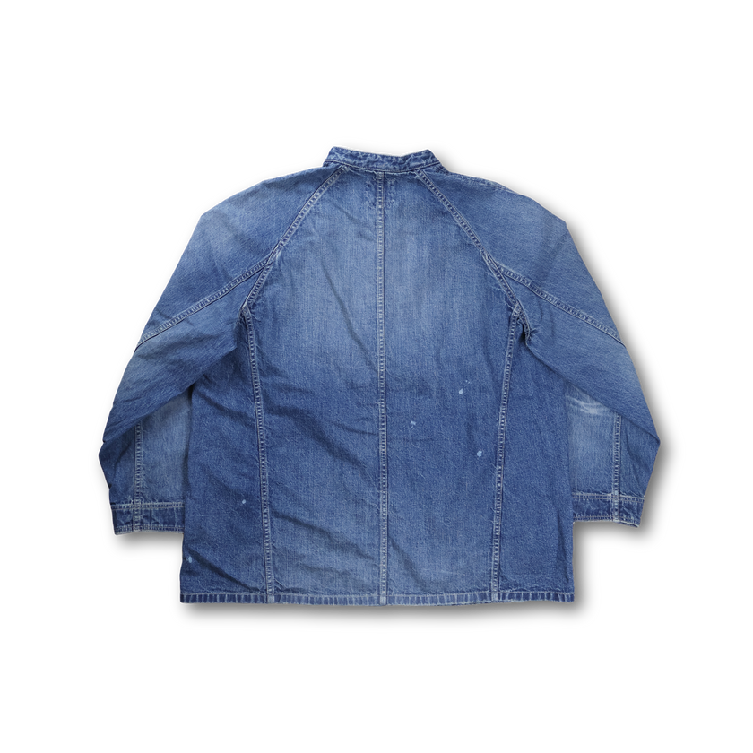 【2027SS】2063HW-2　Denim Stand Collar Chore Jacket H.W.