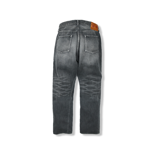 1101BKSSHW Straight Black Selvedge Denim Dartford(Super Smooth)