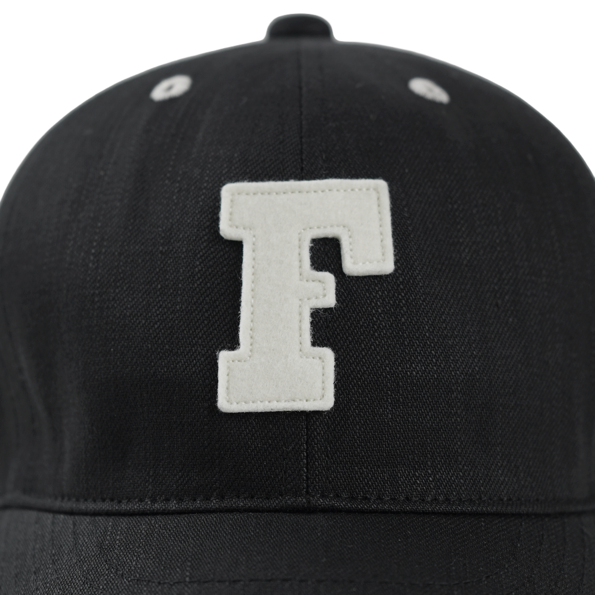 6843-26 6Panel Black Black Denim Baseball  F  Cap (直営店限定)
