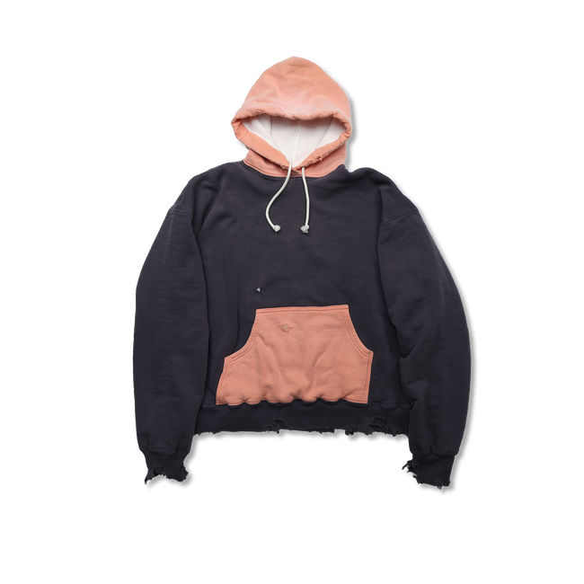 【2025AW】3770-1　Fading Double Face Sweat Hoodie(damage less)